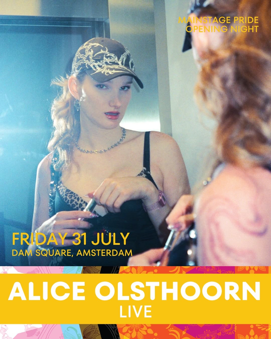 Alice Olsthoorn, live on Friday 31 July, Dam Square Amsterdam