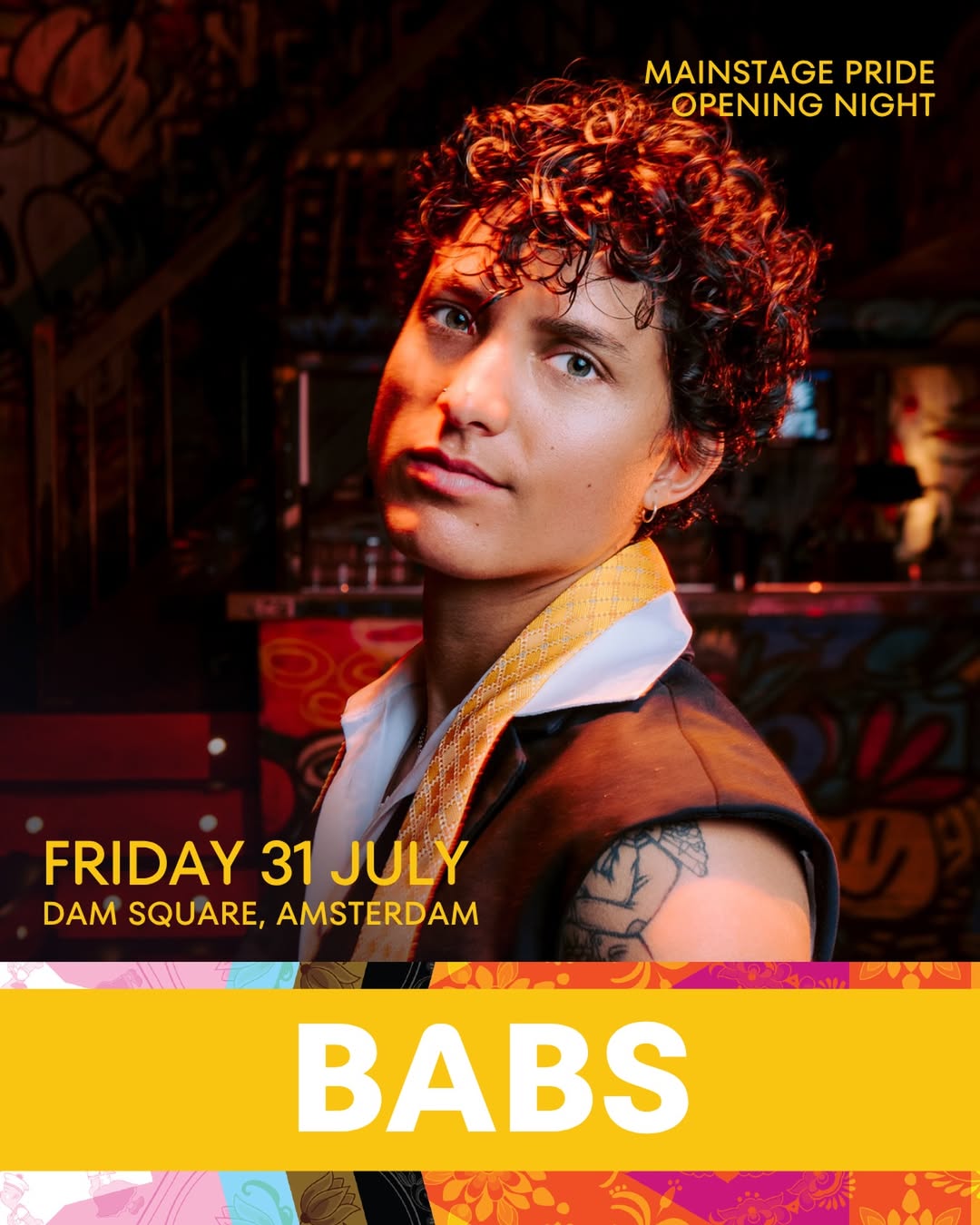 Babs, Friday 31 July, Dam Square Amsterdam