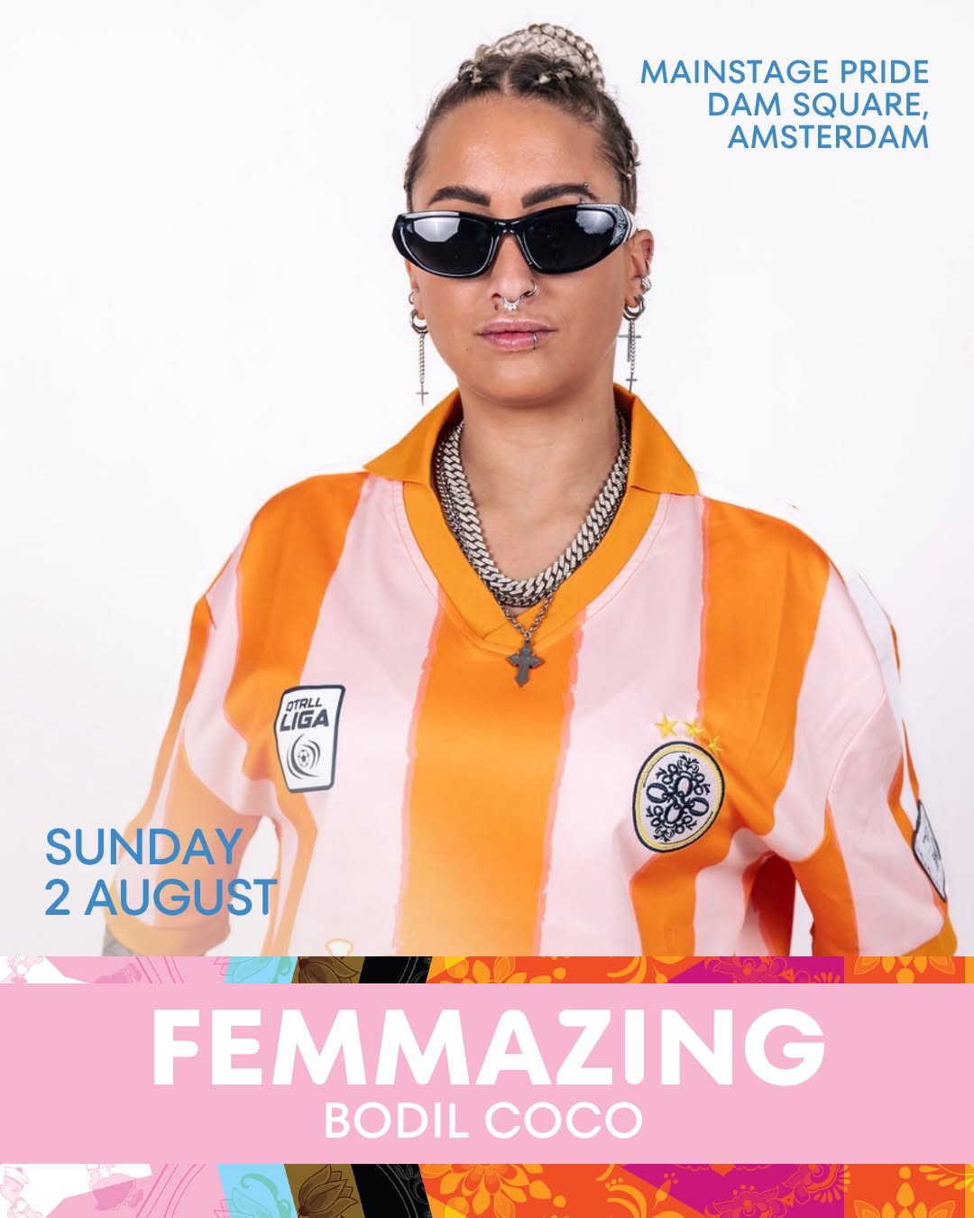 Bodil Coco, FEMMAZING on Sunday 2 August, Dam Square Amsterdam