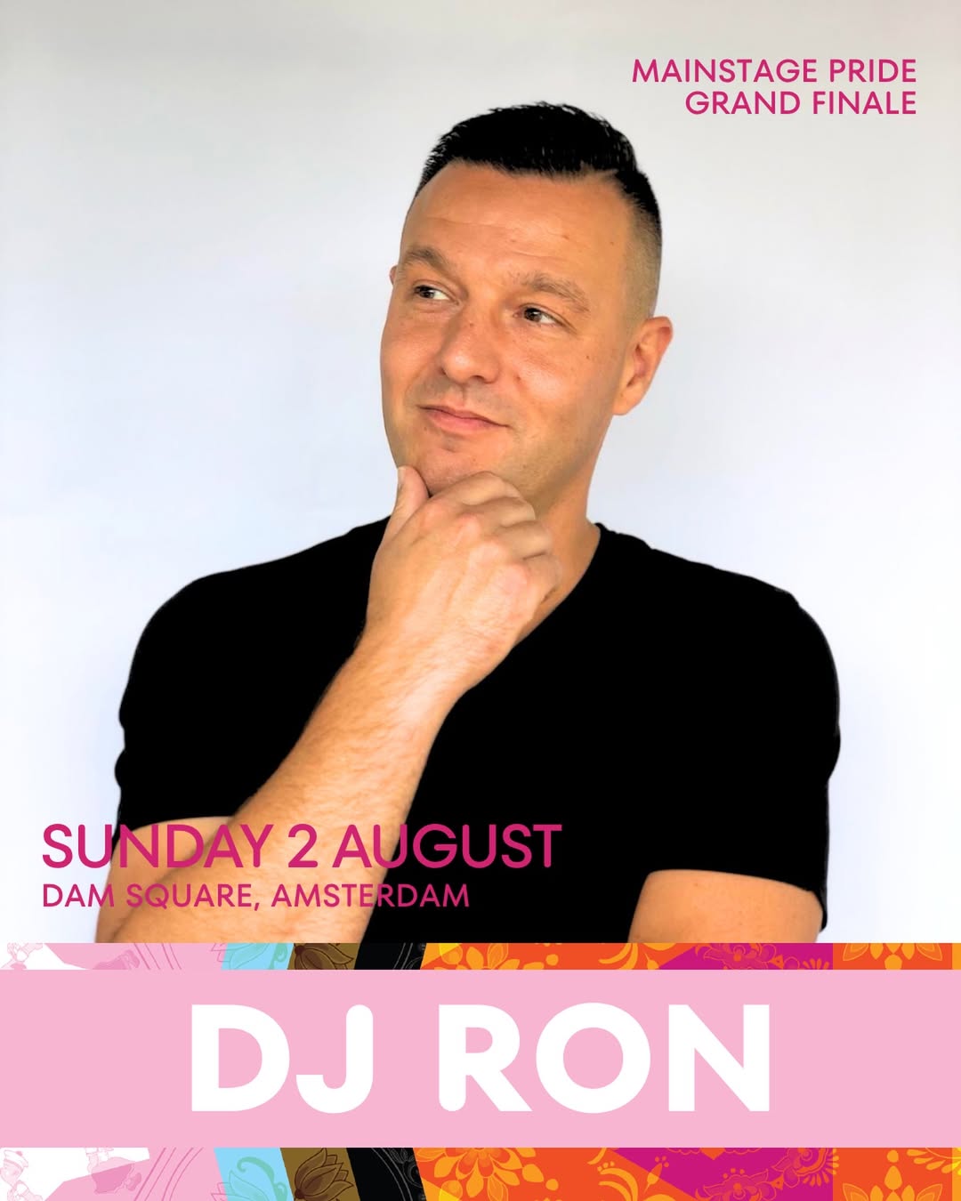 DJ Ron, Sunday 2 August, Dam Square Amsterdam