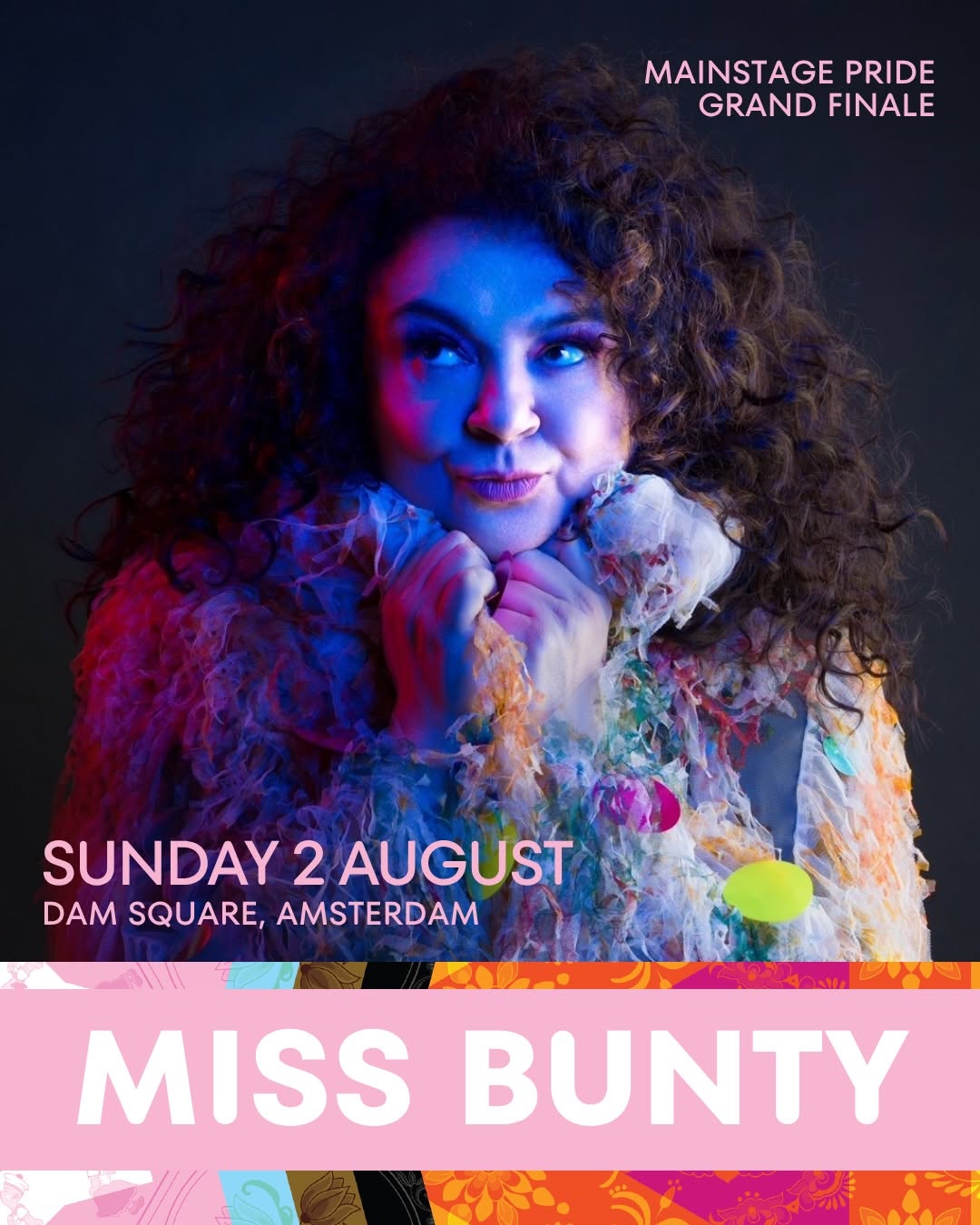 Miss Bunty, Sunday 2 August, Dam Square Amsterdam
