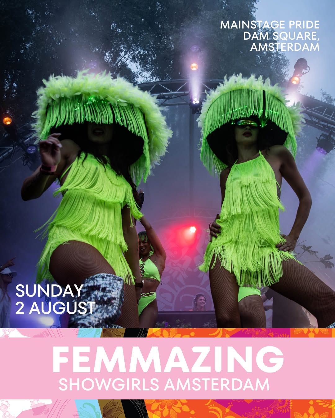 Showgirls Amsterdam, FEMMAZING on Sunday 2 August, Dam Square Amsterdam